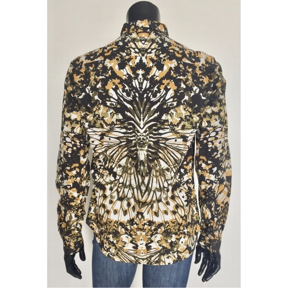 Alexander McQueen Stylish Black and Gold Patterned Shirt Sz IT50 - Picture 3 of 8